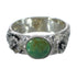 Southwest Sterling Silver Turquoise Flower Ring Size 6-3/4 YX91620